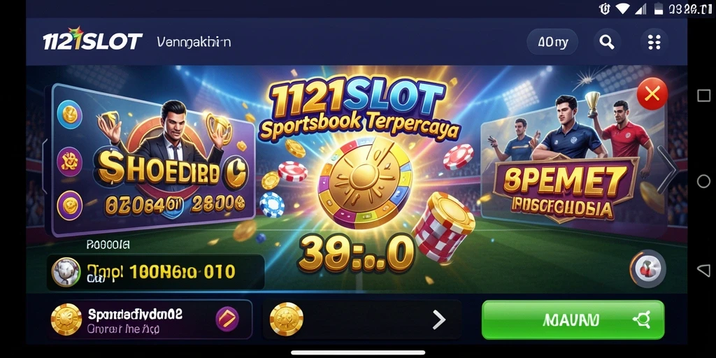Screenshot gameplay <strong>1121SLOT</strong> menampilkan aksi taruhan olahraga yang seru.