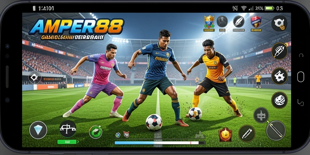 Tampilan gameplay AMPER88 yang menegangkan dan penuh aksi.