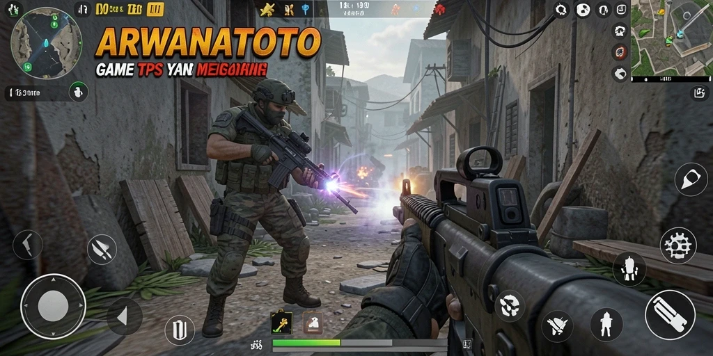 Tampilan gameplay dinamis ARWANATOTO dengan aksi seru.