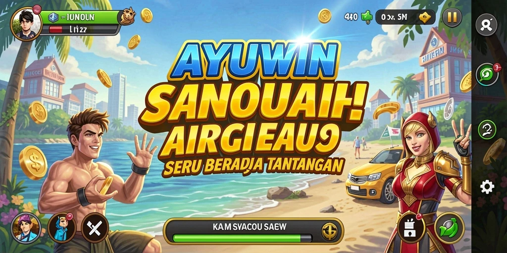 Gameplay seru AYUWIN yang menantang dan penuh warna.