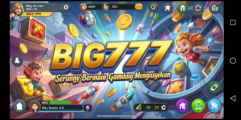 Tampilan gameplay seru dari BIG777 dengan aksi Arcade yang cepat.