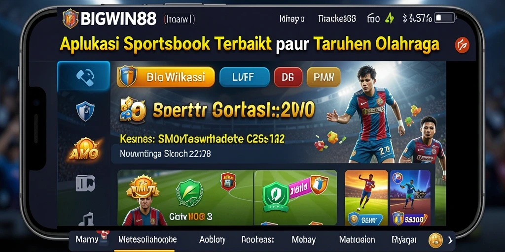 Tampilan gameplay menarik dari aplikasi Sportsbook BIGWIN88.