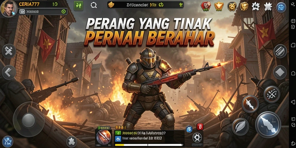 Tampilan gameplay CERIA777 yang mendebarkan dan realistis.