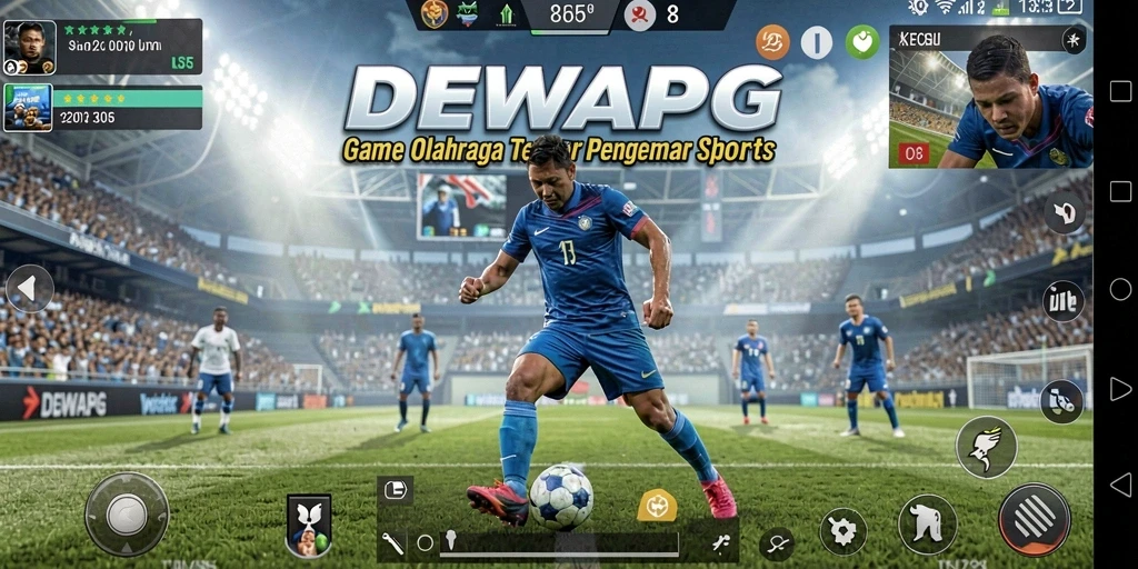 Screenshot DEWAPG menunjukkan aksi seru permainan olahraga.