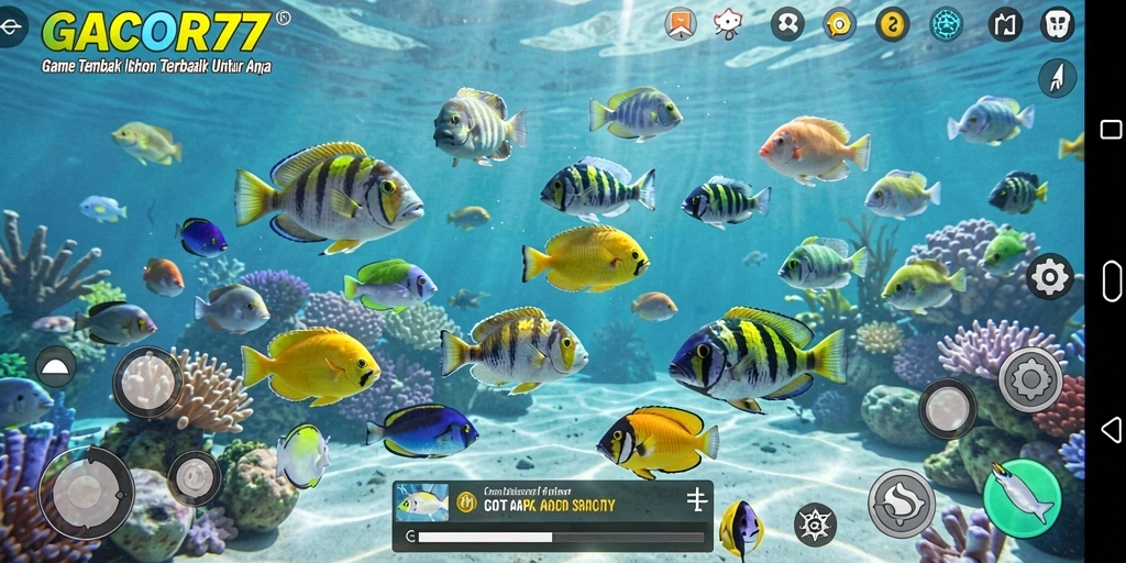 Tampilan gameplay menarik dari GACOR77 yang penuh aksi Tembak Ikan.