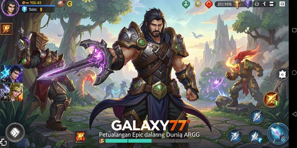 Gameplay mendebarkan dalam GALAXY77 dengan aksi ARPG epik.