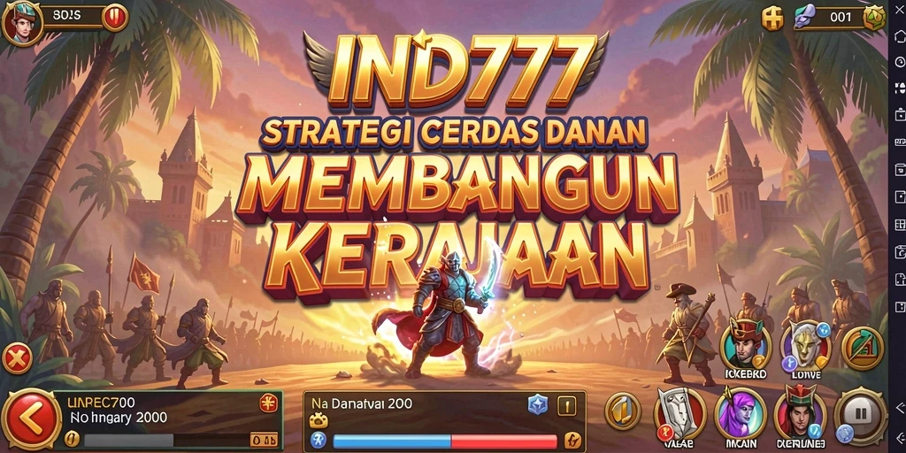 Tampilan permainan <strong>IND777</strong> yang menarik dalam membangun strategi.