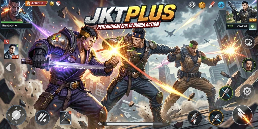 Tampilan menarik dari gameplay JKTPLUS yang penuh aksi.