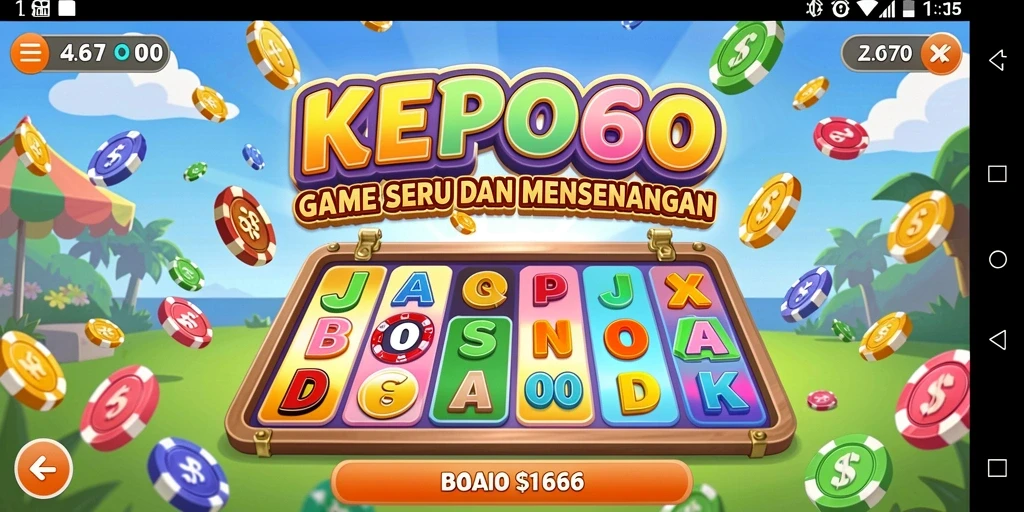 Tampilan seru gameplay Bingo di KEPO66, penuh warna dan interaksi.