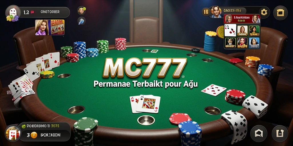 Gameplay menarik MC777 dengan suasana permainan Poker yang seru.