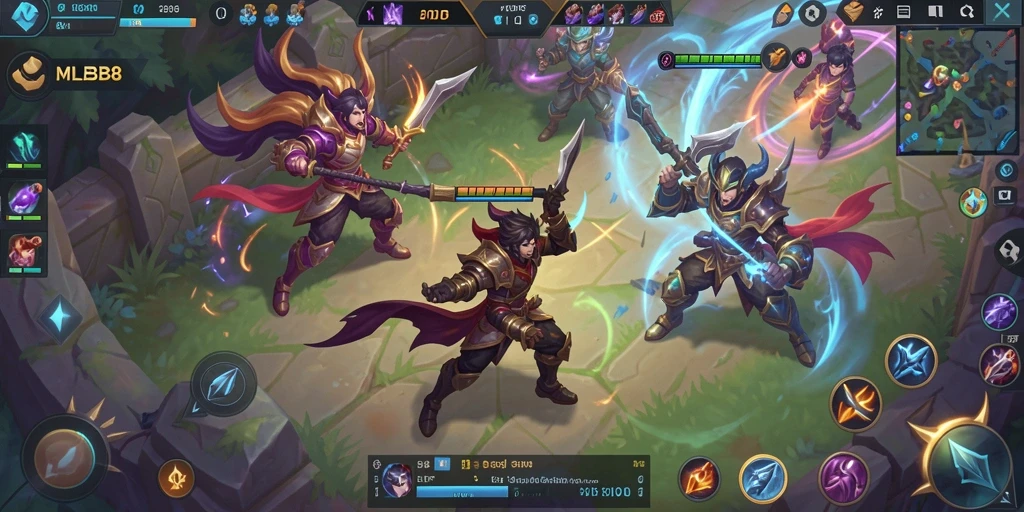Tampilan gameplay seru dan strategis di MLBB8.