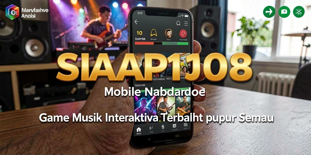 Screenshot gameplay SIAP108 menampilkan pengalaman bermain musik yang seru.