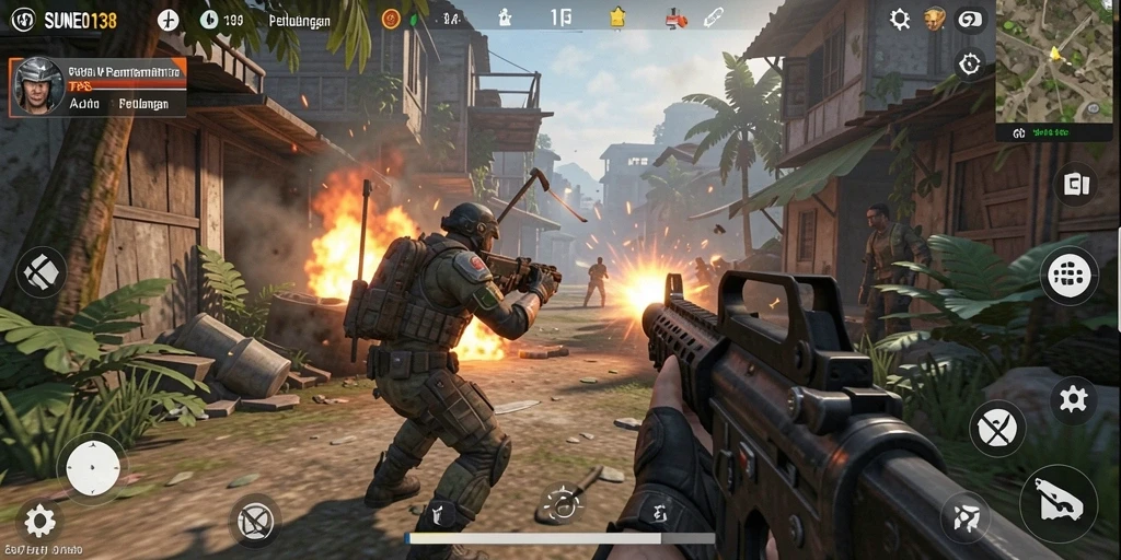 Tampilan aksi seru dalam gameplay SUNEO138 dengan grafis menawan.